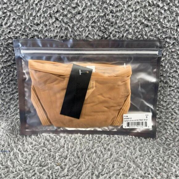 Todd Sanfield Brief Underwear mens Small Tan Hide Defiant Endurance Mesh NEW - Picture 1 of 5